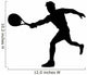 Tennis Player Silhouette Wall Decal