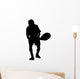 Tennis Player Silhouette Wall Decal