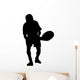 Tennis Player Silhouette Wall Decal