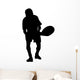 Tennis Player Silhouette Wall Decal