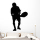 Tennis Player Silhouette Wall Decal