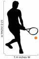 Tennis Silhouette Wall Decal