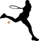 Tennis Silhouette Wall Decal