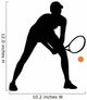 Tennis Silhouette Wall Decal