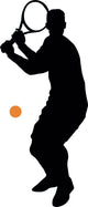 Tennis Silhouette Wall Decal