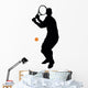 Tennis Silhouette Wall Decal
