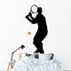 Tennis Silhouette Wall Decal