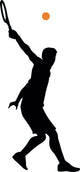 Tennis Silhouette Wall Decal