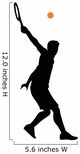 Tennis Silhouette Wall Decal