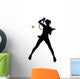 Female Tennis Silhouette Wall Decal