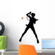 Female Tennis Silhouette Wall Decal