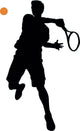 Tennis Silhouette Wall Decal