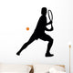 Tennis Silhouette Wall Decal