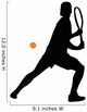 Tennis Silhouette Wall Decal
