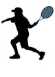 Tennis Silhouette Wall Decal