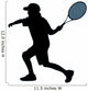 Tennis Silhouette Wall Decal