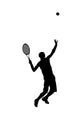 Tennis Silhouette Wall Decal