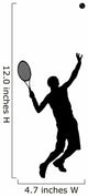 Tennis Silhouette Wall Decal