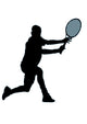 Tennis Silhouette Wall Decal