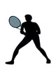 Tennis Silhouette Wall Decal