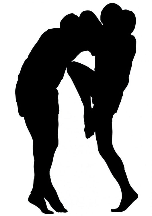 Thai Boxing Silhouette Wall Decal