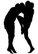 Thai Boxing Silhouette Wall Decal