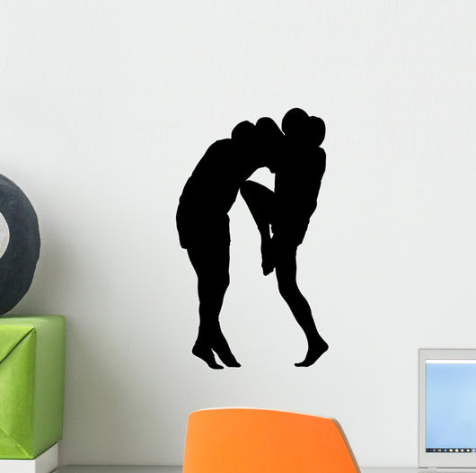 Thai Boxing Silhouette Wall Decal