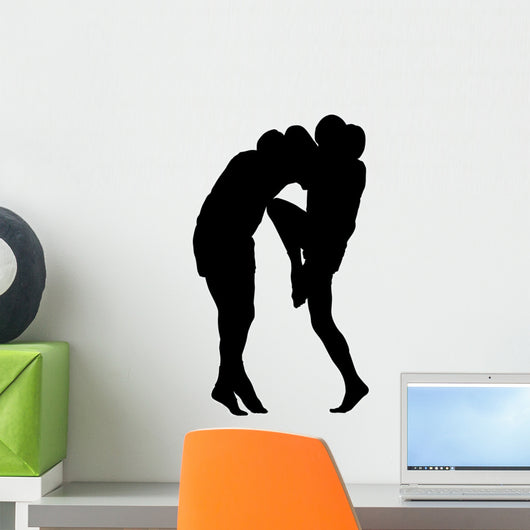Thai Boxing Silhouette Wall Decal