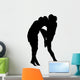 Thai Boxing Silhouette Wall Decal