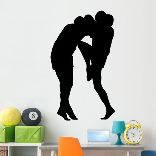 Thai Boxing Silhouette Wall Decal