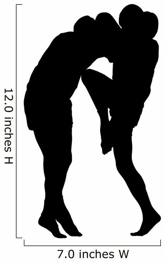 Thai Boxing Silhouette Wall Decal
