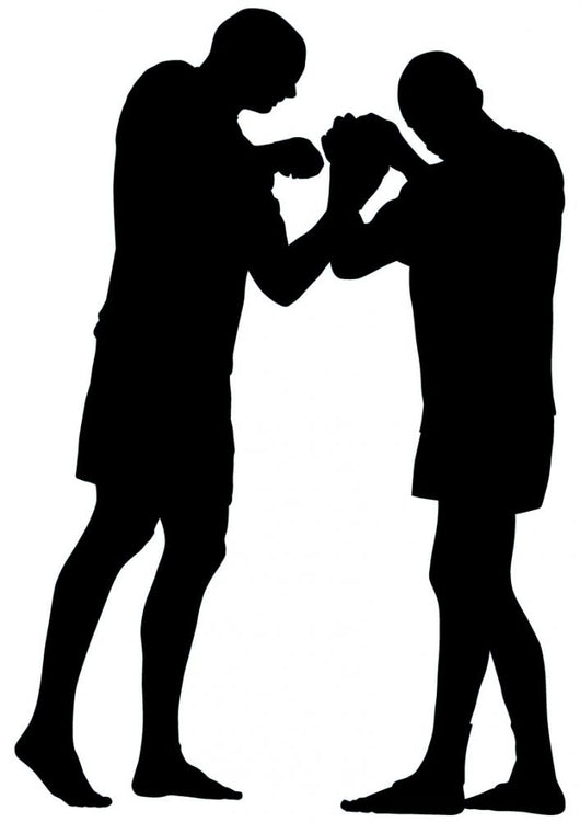 Thai Boxing Silhouette Wall Decal