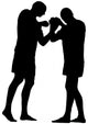 Thai Boxing Silhouette Wall Decal
