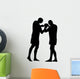 Thai Boxing Silhouette Wall Decal