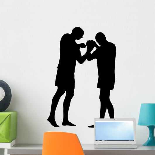 Thai Boxing Silhouette Wall Decal