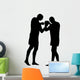 Thai Boxing Silhouette Wall Decal