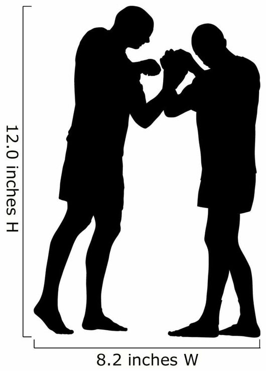 Thai Boxing Silhouette Wall Decal
