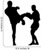 Thai Boxing Silhouette Wall Decal