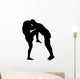 Thai Boxing Silhouette Wall Decal