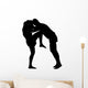 Thai Boxing Silhouette Wall Decal