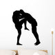 Thai Boxing Silhouette Wall Decal