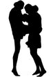 Thai Boxing Silhouette Wall Decal