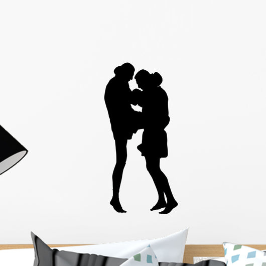 Thai Boxing Silhouette Wall Decal