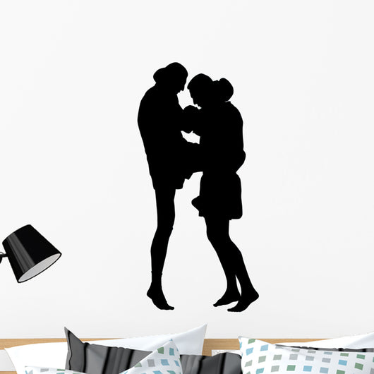 Thai Boxing Silhouette Wall Decal