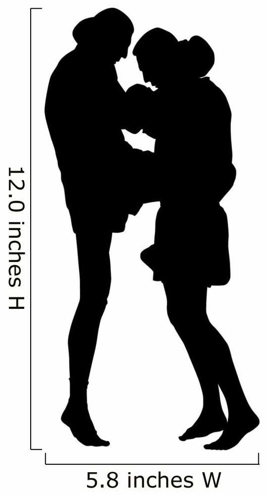Thai Boxing Silhouette Wall Decal
