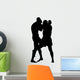 Thai Boxing Silhouette Wall Decal