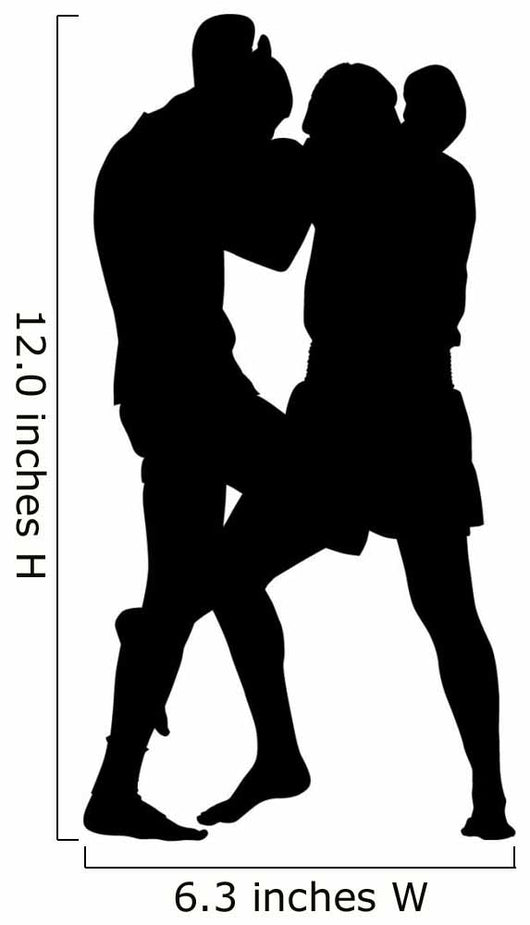 Thai Boxing Silhouette Wall Decal