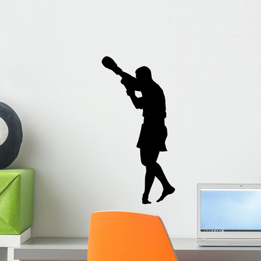 Thai Boxing Silhouette Wall Decal