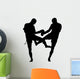 Thai Boxing Silhouette Wall Decal