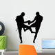 Thai Boxing Silhouette Wall Decal